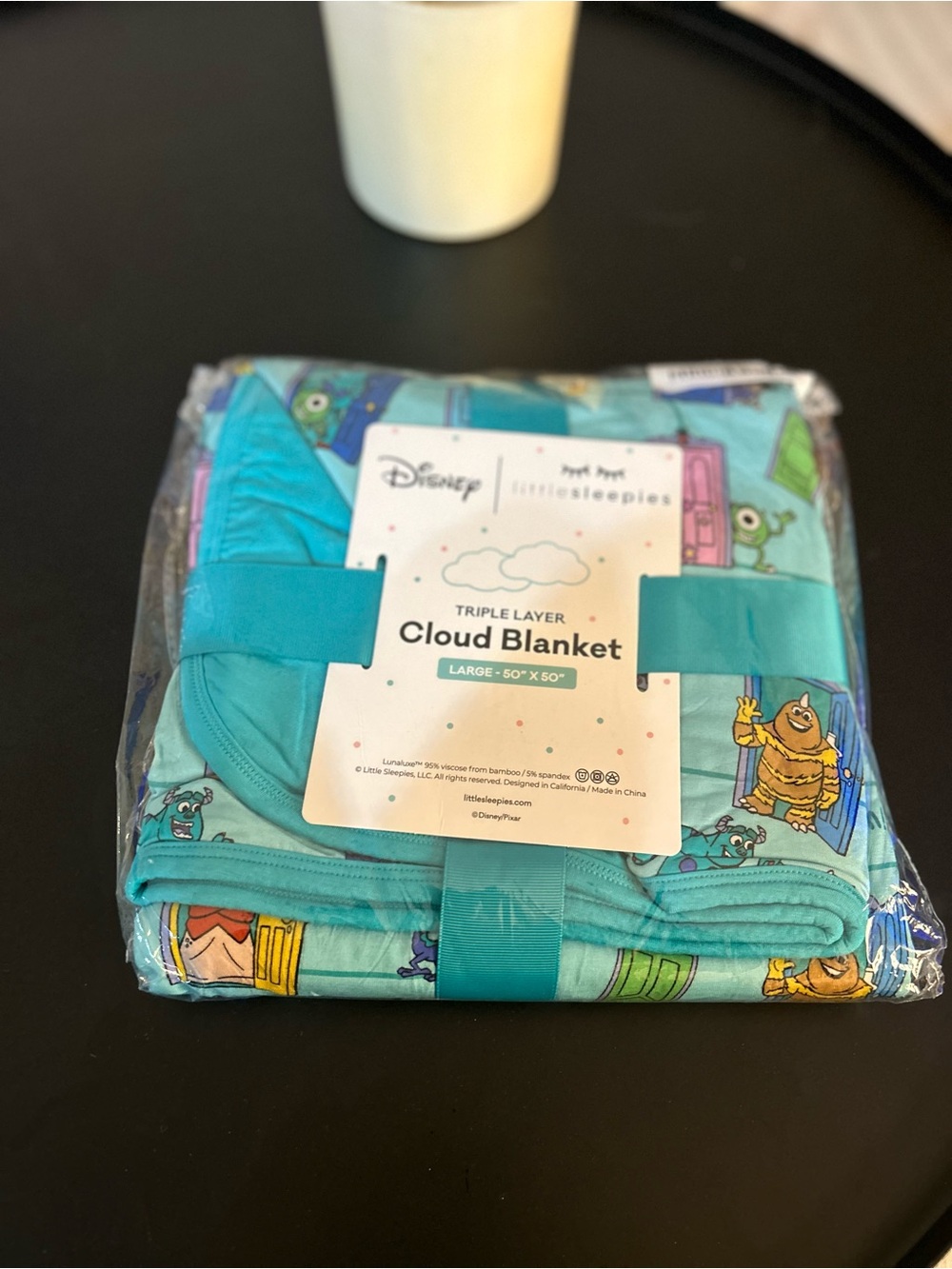 Little Sleepies Turquoise Disney Monsters Inc Cloud Blanket